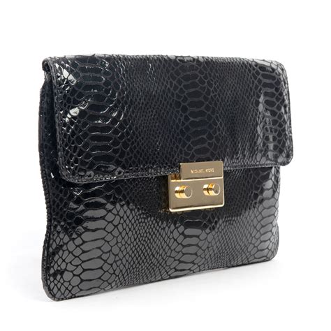 michael kors sloan python clutch|MICHAEL Michael Kors Sloan Python Clutch Handbags.